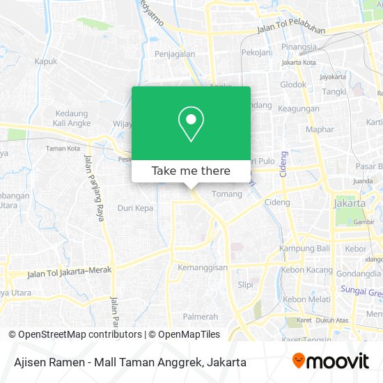 Ajisen Ramen - Mall Taman Anggrek map