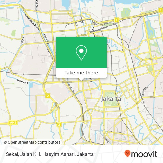 Sekai, Jalan KH. Hasyim Ashari map