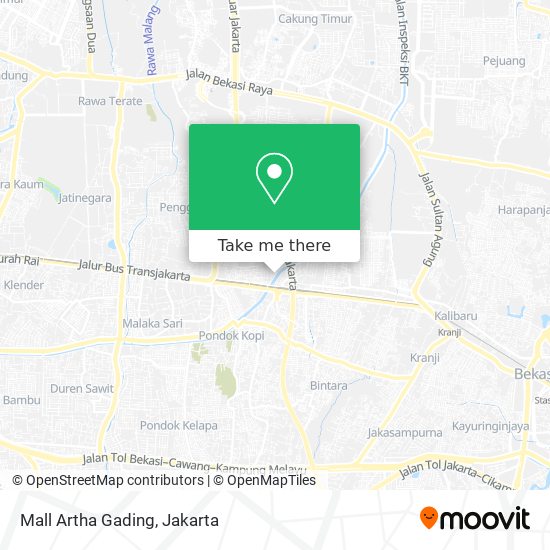 Mall Artha Gading map