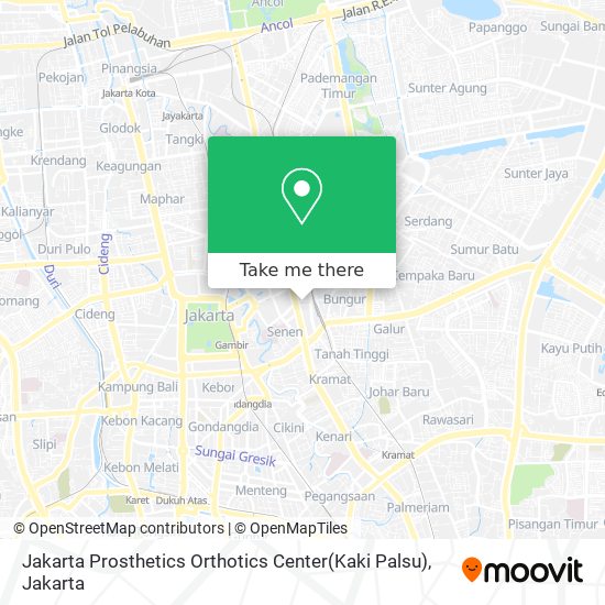 Jakarta Prosthetics Orthotics Center(Kaki Palsu) map