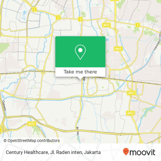 Century Healthcare, Jl. Raden inten map