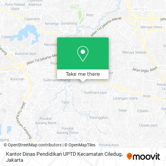 Kantor Dinas Pendidikan UPTD Kecamatan Ciledug map