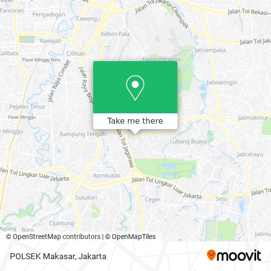 POLSEK Makasar map