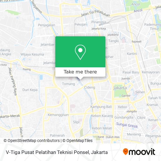 V-Tiga Pusat Pelatihan Teknisi Ponsel map