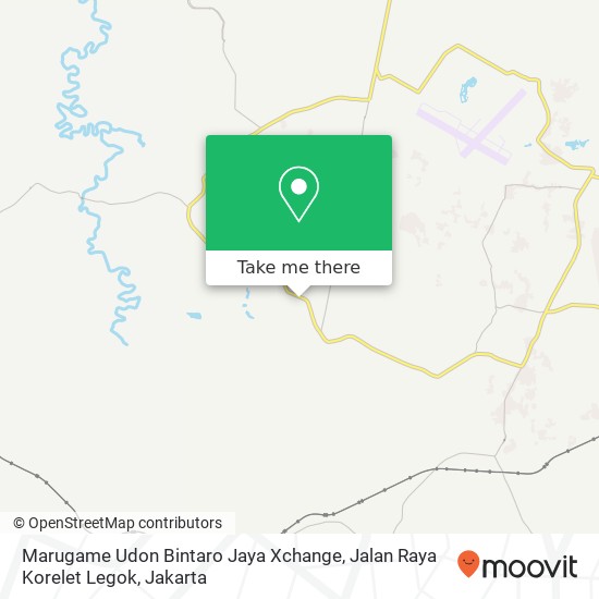 Marugame Udon Bintaro Jaya Xchange, Jalan Raya Korelet Legok map