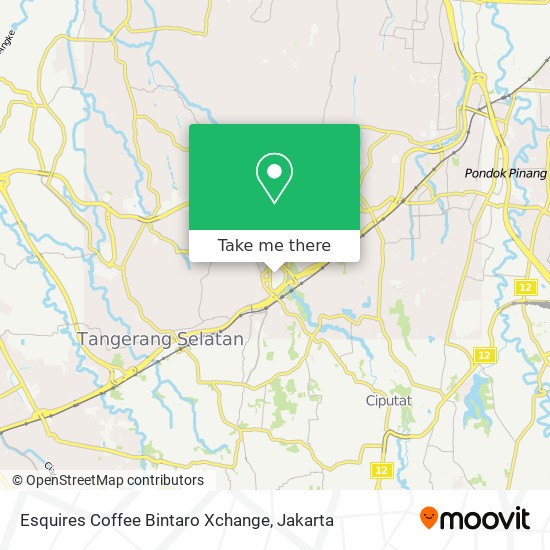 Esquires Coffee Bintaro Xchange map