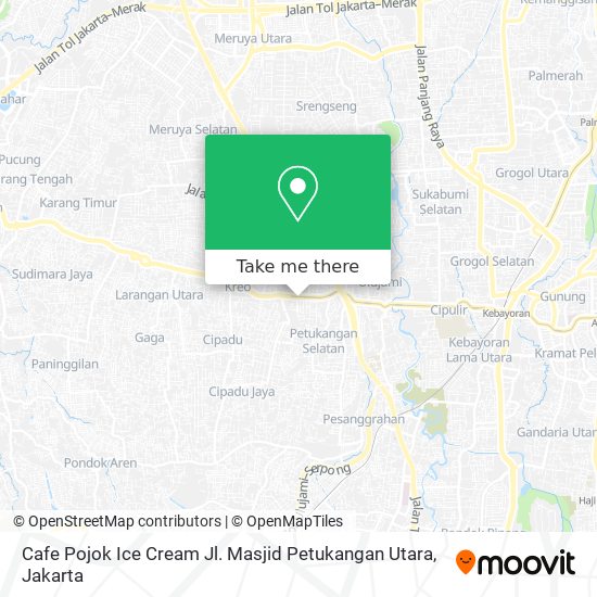 Cafe Pojok Ice Cream Jl. Masjid Petukangan Utara map