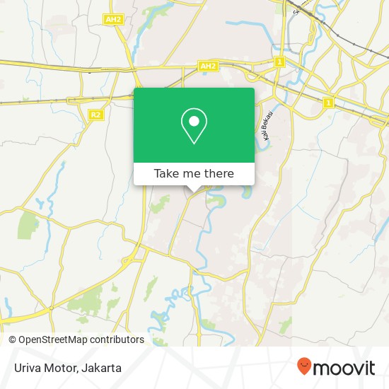 Uriva Motor, Jalan Raya Jati Asih map