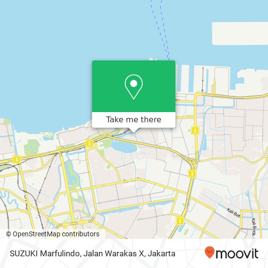 SUZUKI Marfulindo, Jalan Warakas X map