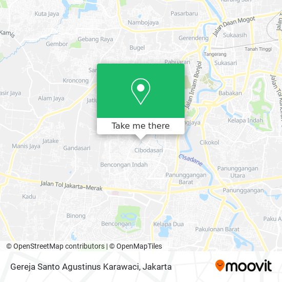 Gereja Santo Agustinus Karawaci map