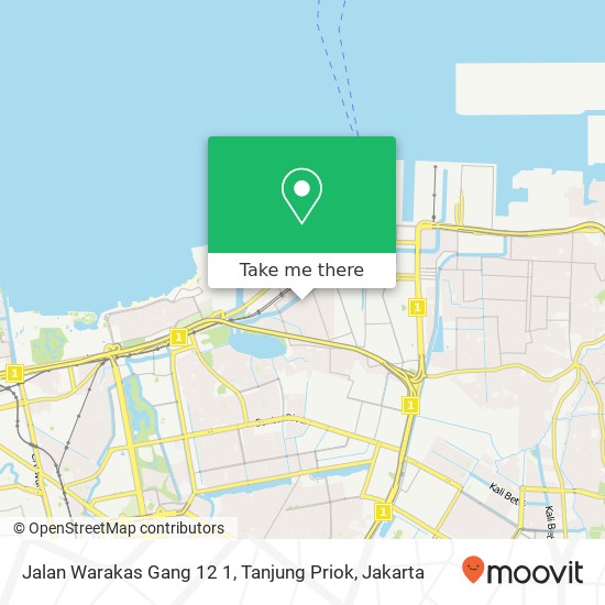 Jalan Warakas Gang 12 1, Tanjung Priok map
