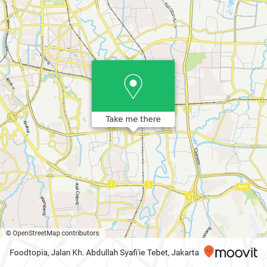 Foodtopia, Jalan Kh. Abdullah Syafi'ie Tebet map