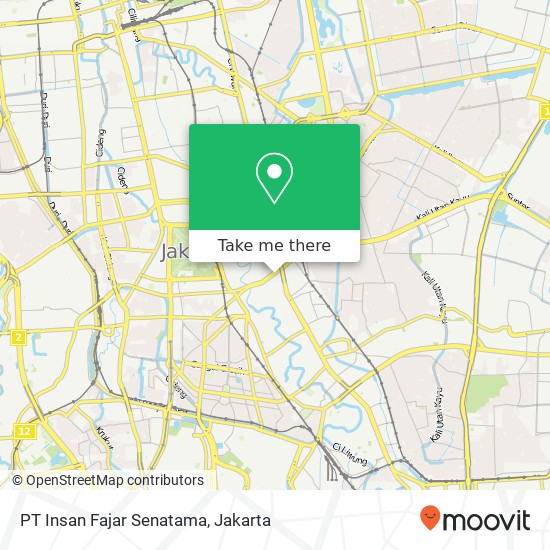 PT Insan Fajar Senatama, Jalan Prajurit KKO Usman dan Harun Senen map