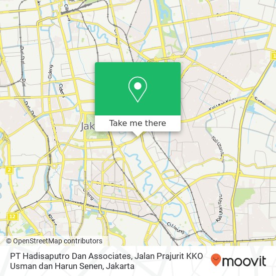 PT Hadisaputro Dan Associates, Jalan Prajurit KKO Usman dan Harun Senen map