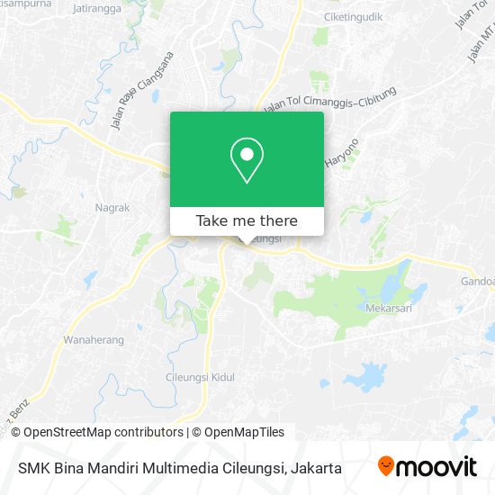 SMK Bina Mandiri Multimedia Cileungsi map