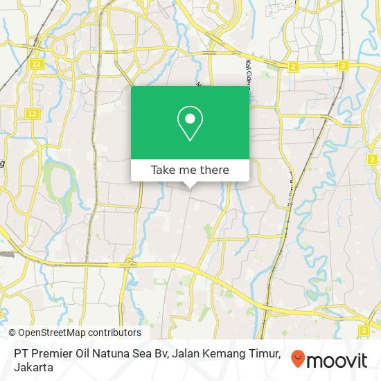 PT Premier Oil Natuna Sea Bv, Jalan Kemang Timur map