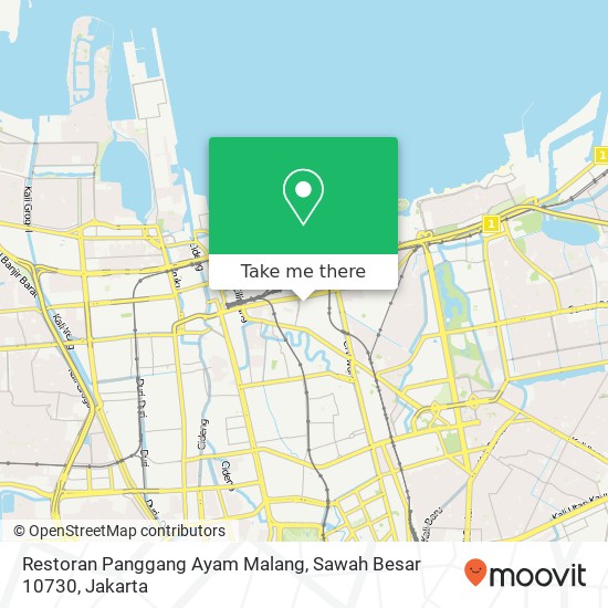 Restoran Panggang Ayam Malang, Sawah Besar 10730 map