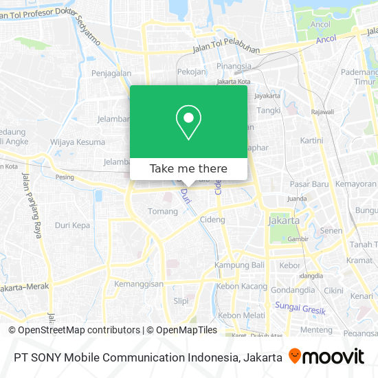 PT SONY Mobile Communication Indonesia map