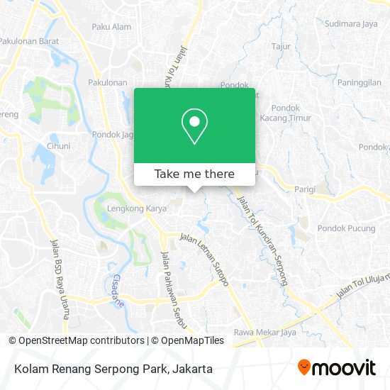 Kolam Renang Serpong Park map