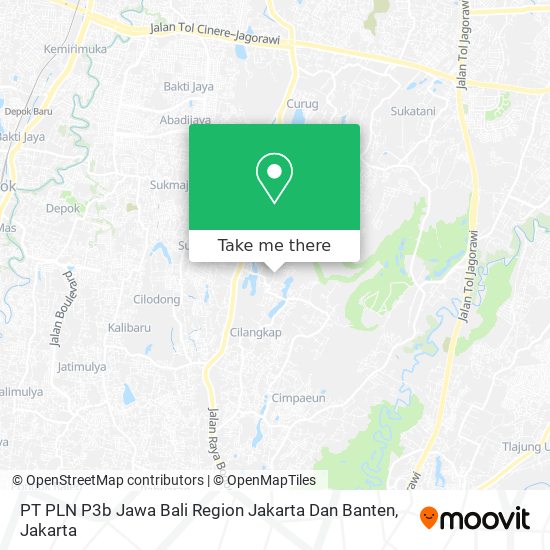 PT PLN P3b Jawa Bali Region Jakarta Dan Banten map