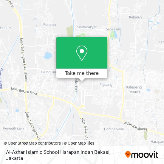 Al-Azhar Islamic School Harapan Indah Bekasi map