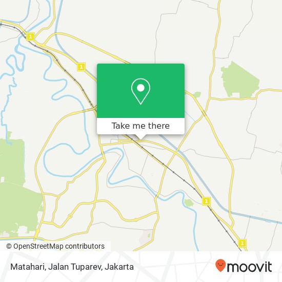 Matahari, Jalan Tuparev map