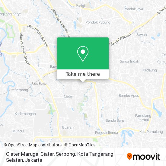 Ciater Maruga, Ciater, Serpong, Kota Tangerang Selatan map