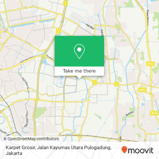 Karpet Grosir, Jalan Kayumas Utara Pulogadung map