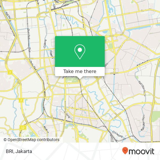 BRI, Jalan Medan Merdeka Timur map