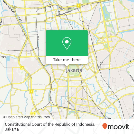 Constitutional Court of the Republic of Indonesia map