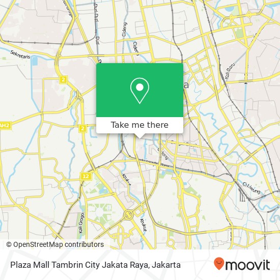 Plaza Mall Tambrin City Jakata Raya, Tanah Abang map