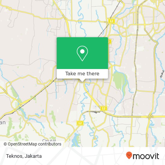 Teknos, Jalan Deplu Raya map