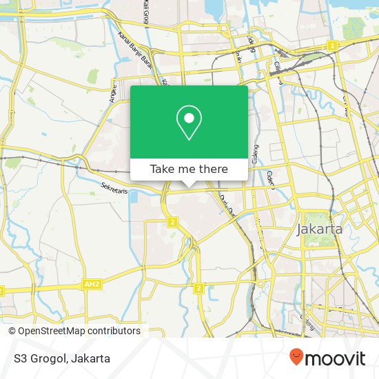 S3 Grogol, Jalan Dr. Susilo Raya map