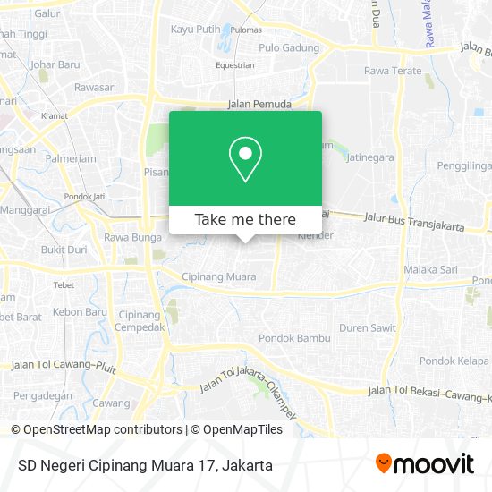 SD Negeri Cipinang Muara 17 map