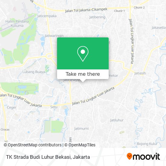 TK Strada Budi Luhur Bekasi map