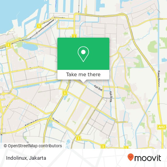 Indolinux, Jalan Gading Kirana Timur 9 Kelapa Gading map