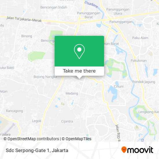 Sdc Serpong-Gate 1 map