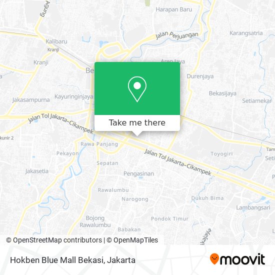 Hokben Blue Mall Bekasi map