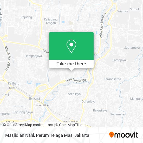Masjid an Nahl, Perum Telaga Mas map