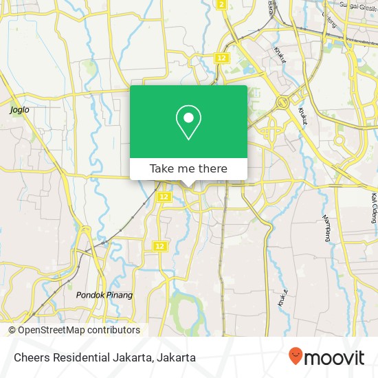 Cheers Residential Jakarta map