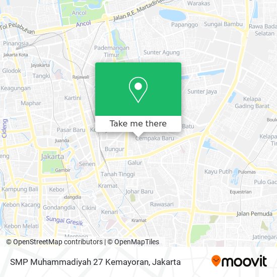 SMP Muhammadiyah 27 Kemayoran map