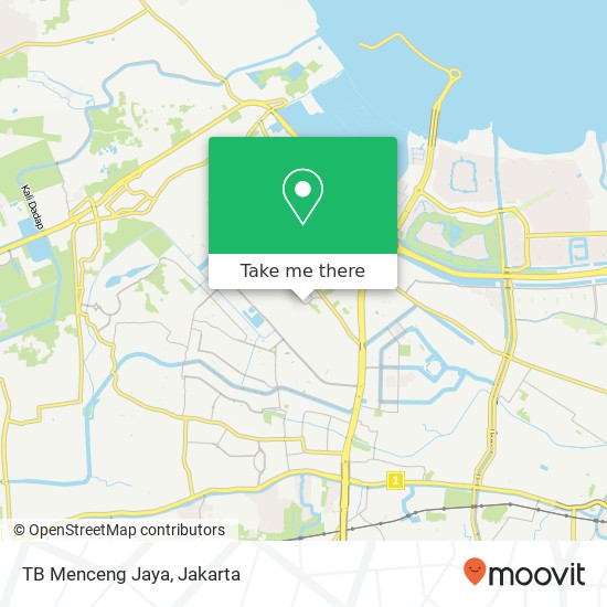 TB Menceng Jaya, Jalan Raya Menceng map