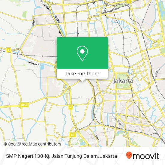 SMP Negeri 130-Kj, Jalan Tunjung Dalam map
