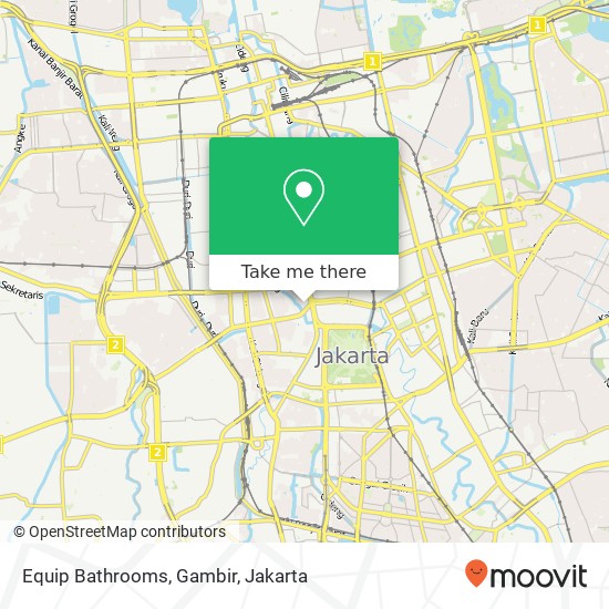Equip Bathrooms, Gambir map
