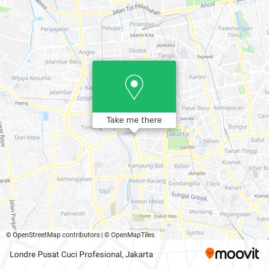 Londre Pusat Cuci Profesional map