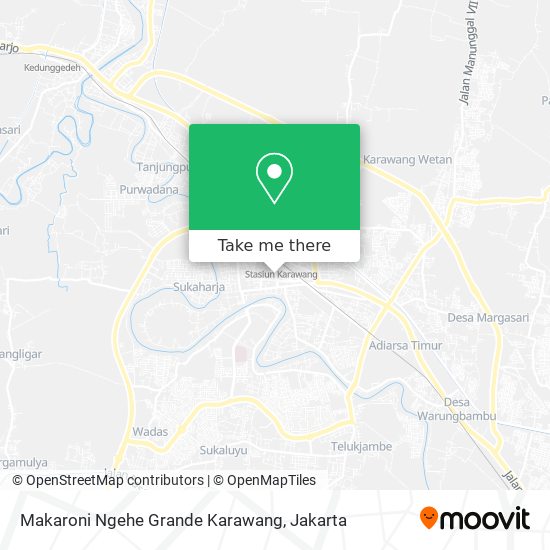 Makaroni Ngehe Grande Karawang map