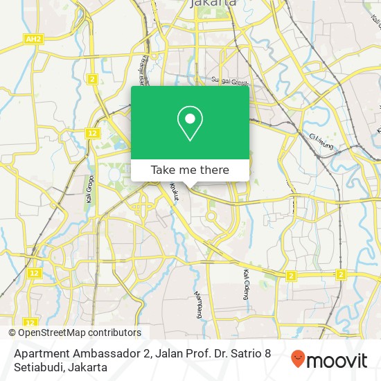 Apartment Ambassador 2, Jalan Prof. Dr. Satrio 8 Setiabudi map