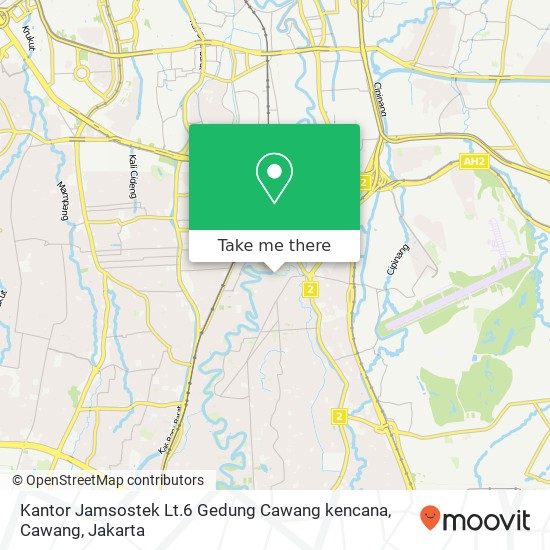 Kantor Jamsostek Lt.6 Gedung Cawang kencana, Cawang map