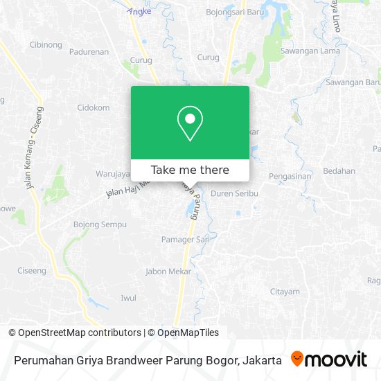 Perumahan Griya Brandweer Parung Bogor map