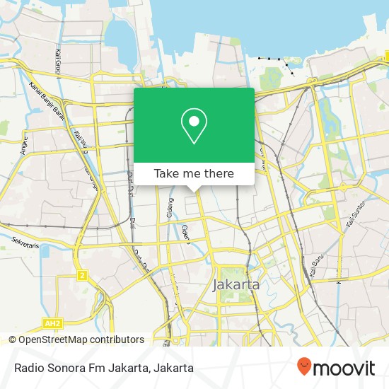 Radio Sonora Fm Jakarta map